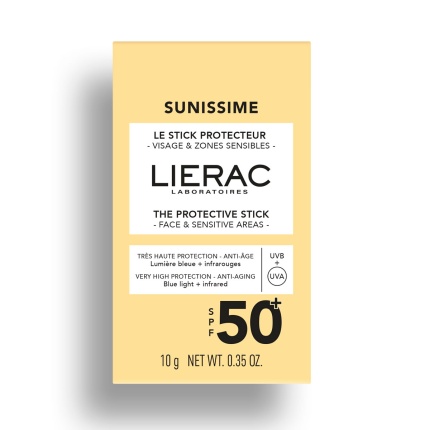 LIERAC Protective Sun Stick, SPF50+, Αντηλιακό Stick, Αντηλιακό για τις Ευαίσθητες Περιοχές, 3701436917548