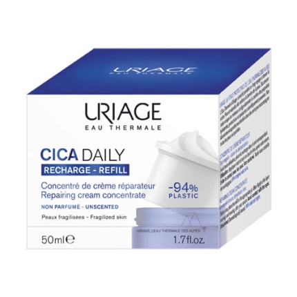 URIAGE, Cica Daily Repairing Cream Concentrate Refill, 3661434011900, αναπλαστική κρέμα προσώπου