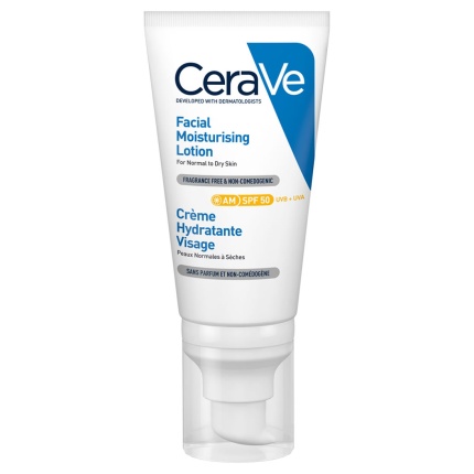 CERAVE, AM Facial Moisturising Lotion, SPF50, Ενυδατική Κρέμα Προσώπου, Ενυδατική Κρέμα SPF50, ενυδατωση, 3337875814652