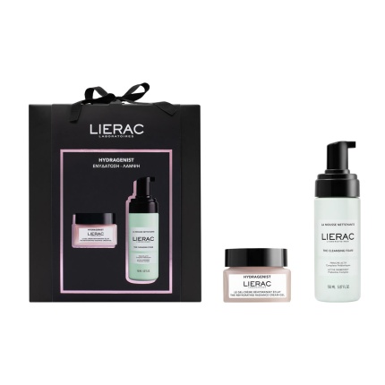 LIERAC, Εορταστικό Set, Hydragenist Gel-Crème, Αφρός Καθαρισμού, ενυδατωση προσωπου, καθαρισμος προσωπου, 3701436930431