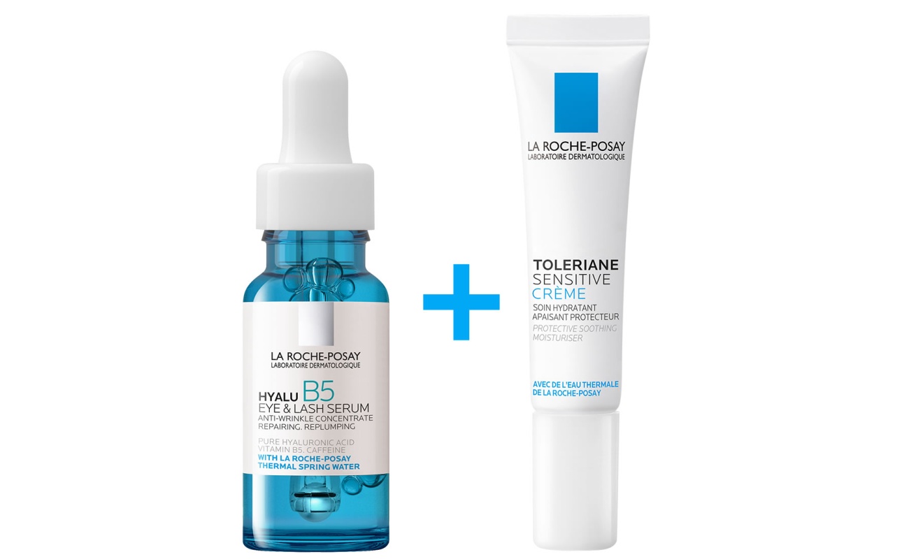 La Roche-Posay Hyalu B5 Serum 5ml + Tolerian Sensitive Cream 15ml