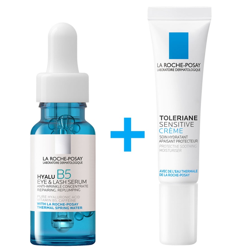 La Roche-Posay Hyalu B5 Serum 5ml + Tolerian Sensitive Cream 15ml