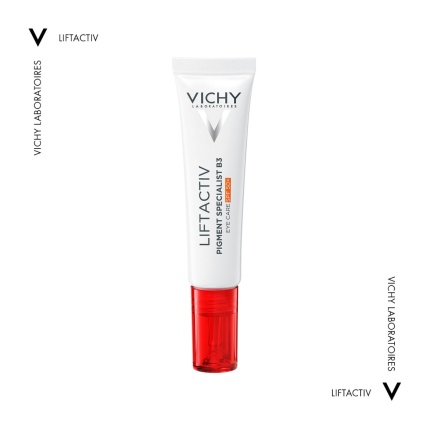 VICHY Liftactiv Pigment B3, Κρέμα ματιών SPF50+, Διορθώνει Υπερμελαγρώσεις Γύρω από τα Μάτια, κρεμα ματιων κατα των παναδων, κρεμα ματιων κατα των μαυρων κυκλων, 3337875918534